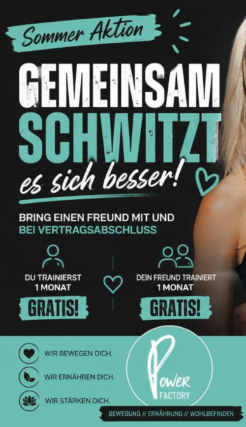 August Aktion: Gemeinsam schwitzt es sich besser